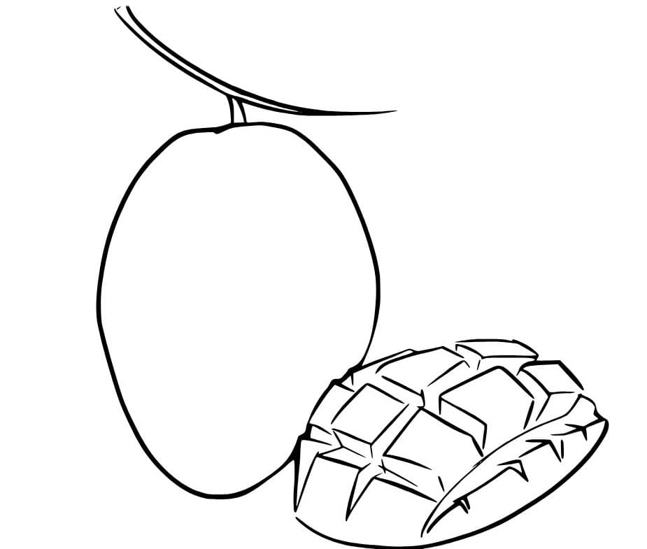 Görüntü Mango Boyama Sayfası
