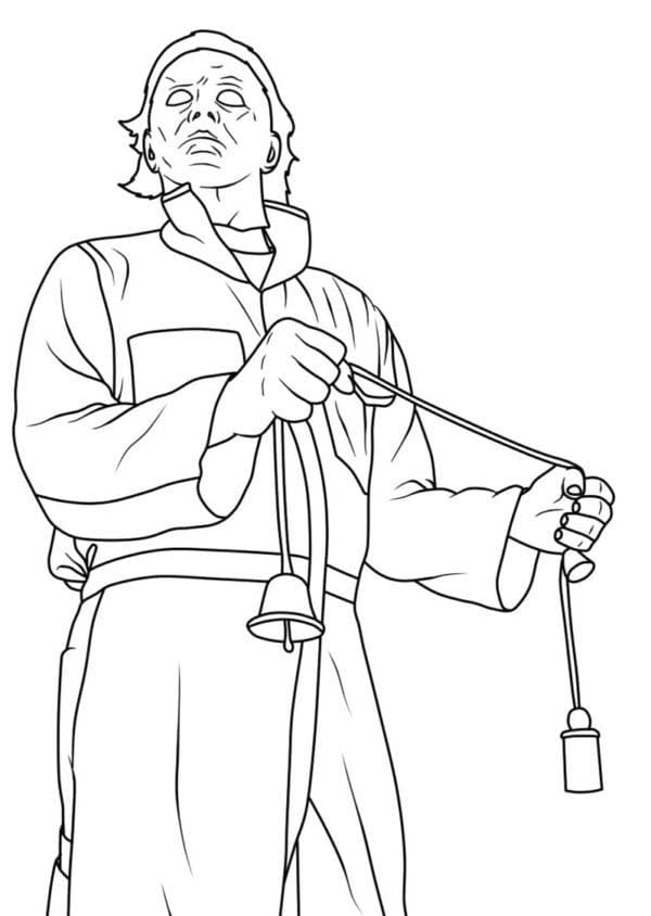 Görüntü Michael Myers Temel Boyama Sayfası