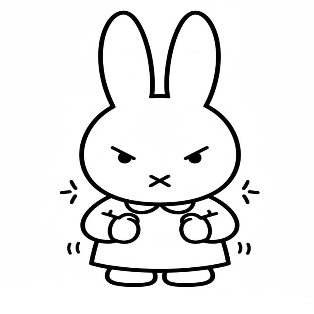 Görüntü Miffy Boyama Sayfası