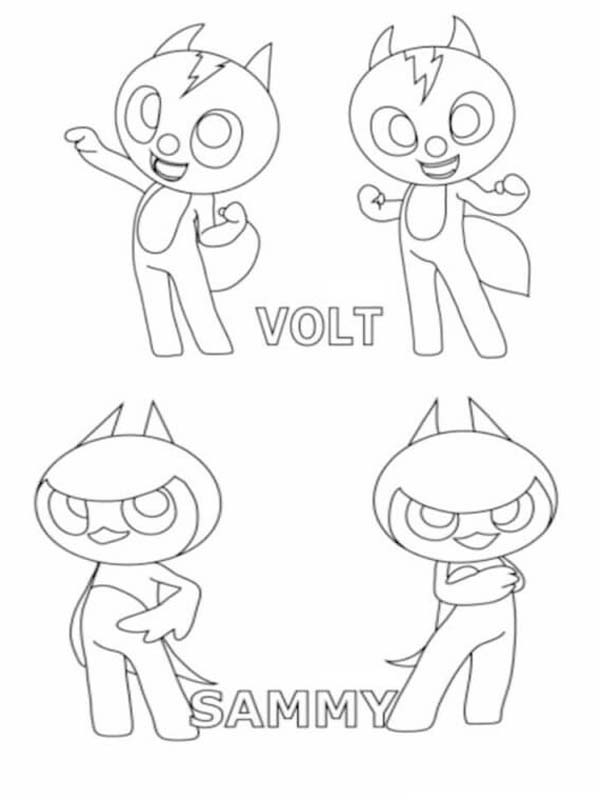 Görüntü Miniforce Basit Boyama Sayfası