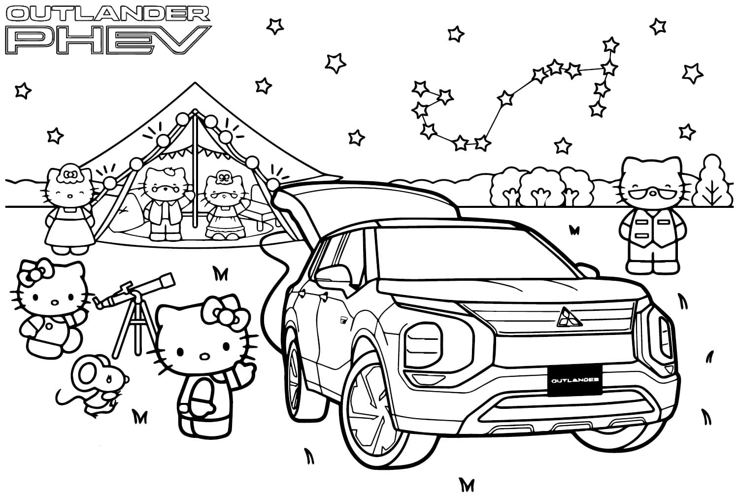 Görüntü Mitsubishi ücretsiz Boyama Sayfası