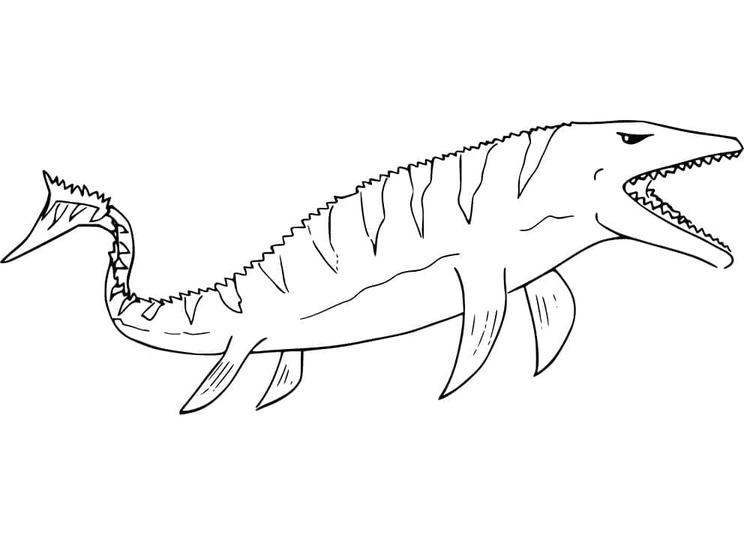 Görüntü Mosasaurus ücretsiz yazdırılabilir Boyama Sayfası