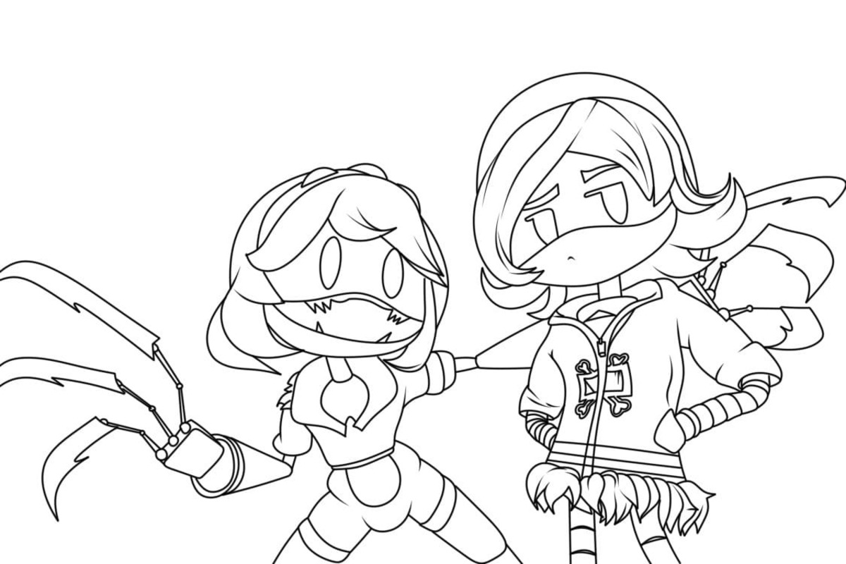 Görüntü Murder Drones basit Boyama Sayfası