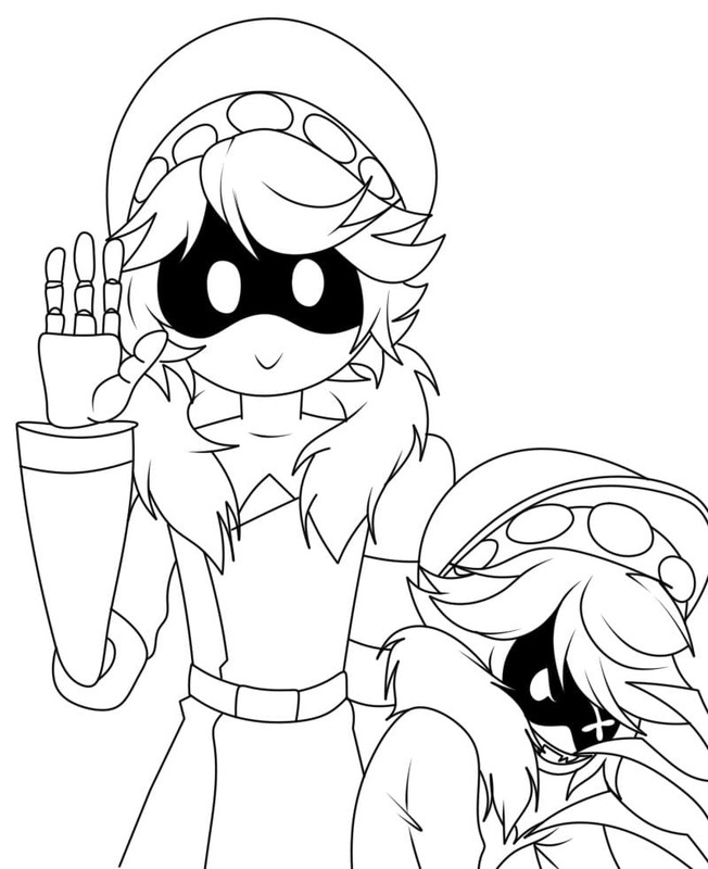 Görüntü Murder Drones ücretsiz Boyama Sayfası