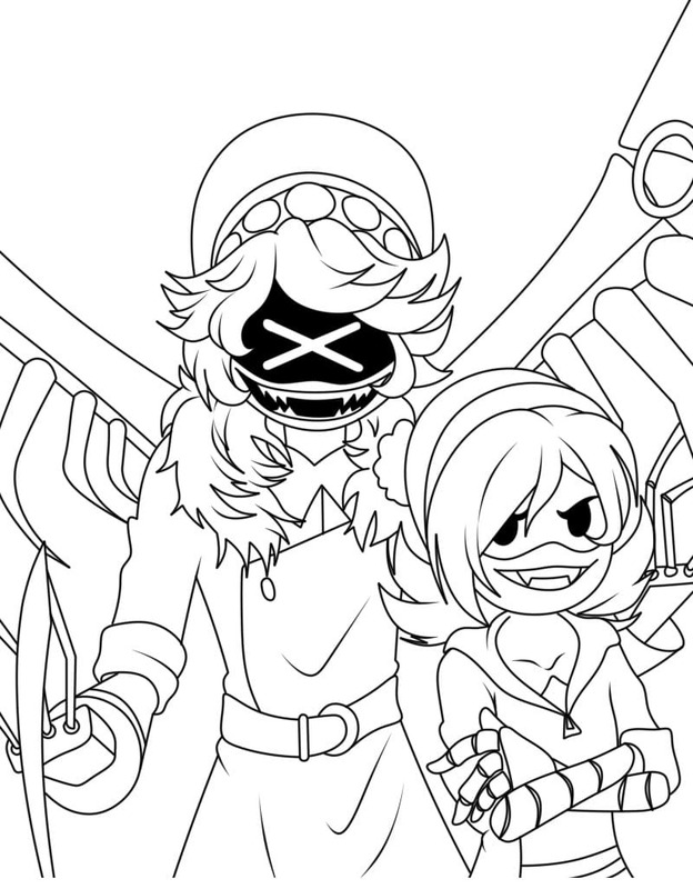 Görüntü Murder Drones yazdırılabilir Boyama Sayfası