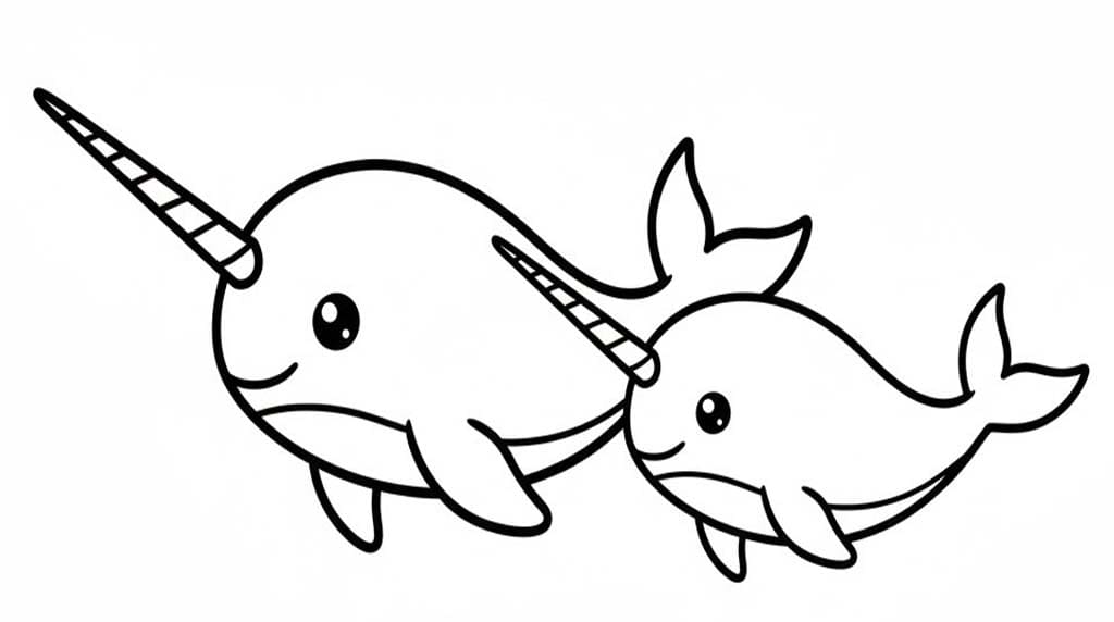 Görüntü Narval Boyama Sayfası