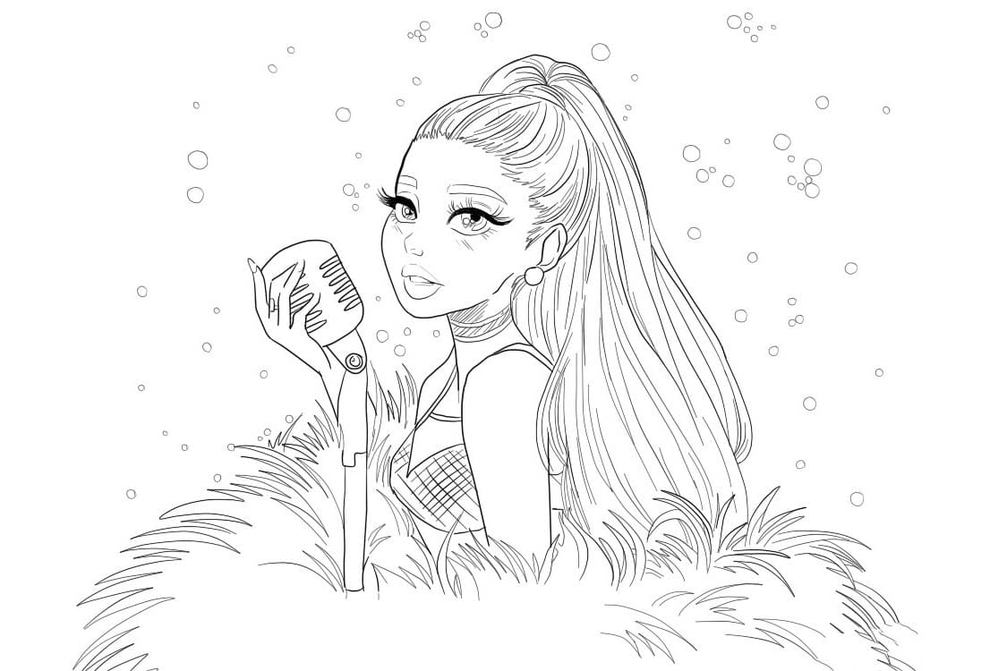 Görüntü Olivia Rodrigo ücretsiz Boyama Sayfası