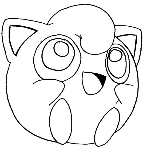 Görüntü Pokémon Jigglypuff Boyama Sayfası