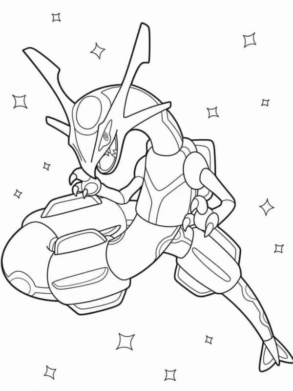 Görüntü Rayquaza ücretsiz yazdırılabilir Boyama Sayfası