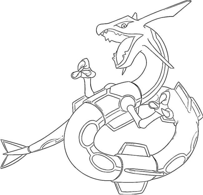Rayquaza Boyama Sayfaları