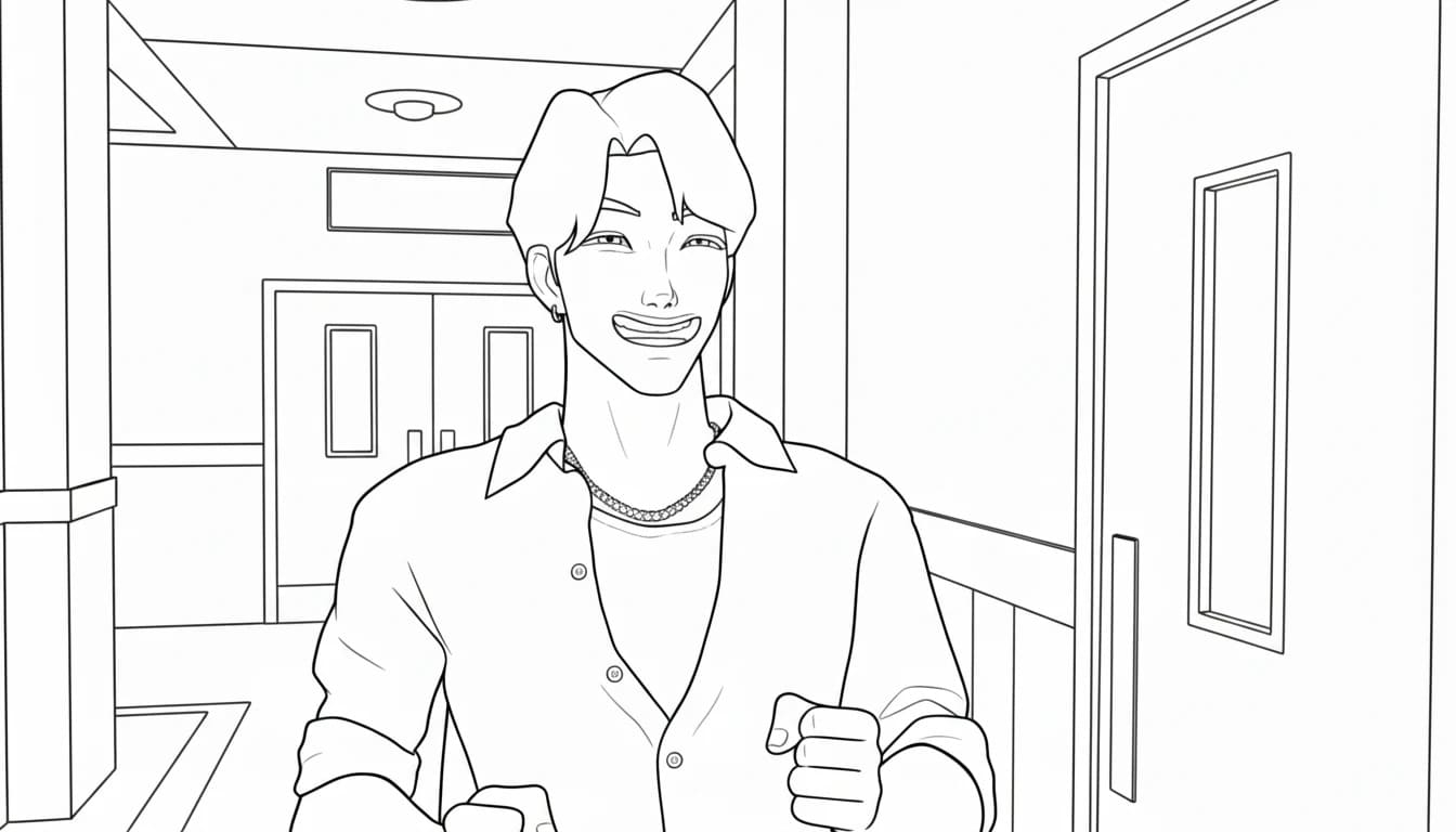 Görüntü Saja Boys ücretsiz yazdırılabilir Boyama Sayfası