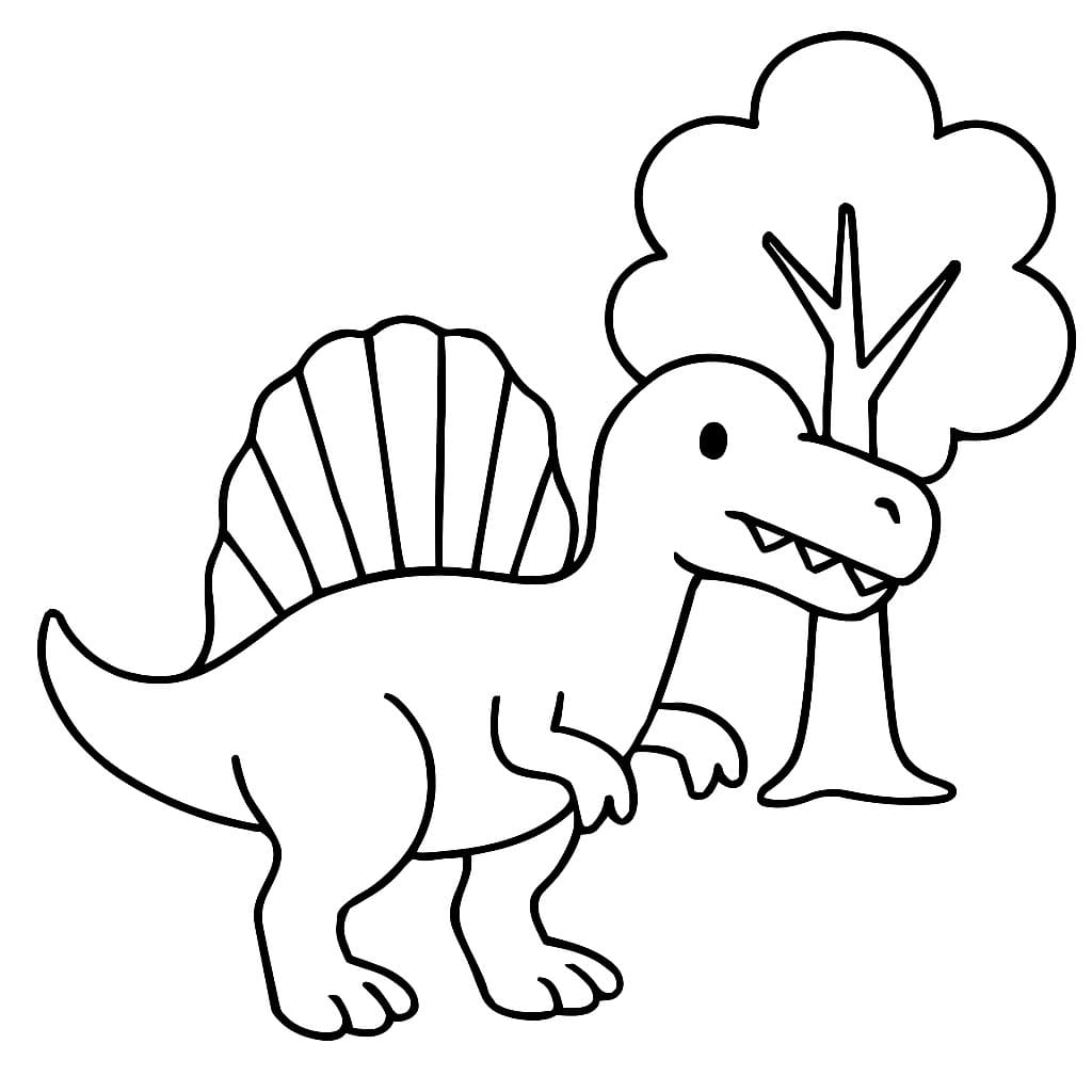 Görüntü Spinosaurus ücretsiz Boyama Sayfası