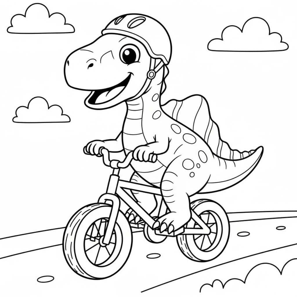 Görüntü Spinosaurus Boyama Sayfası