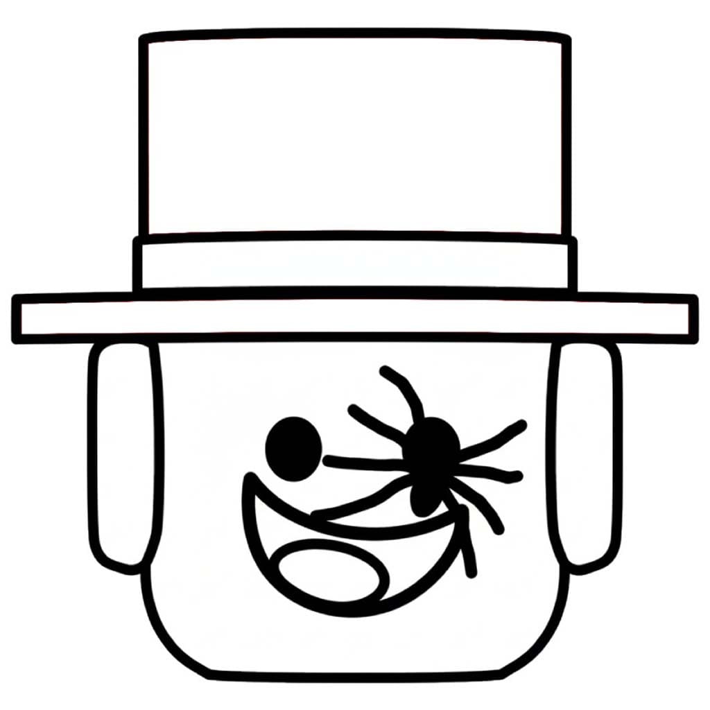 Görüntü SpyderSammy basit Boyama Sayfası
