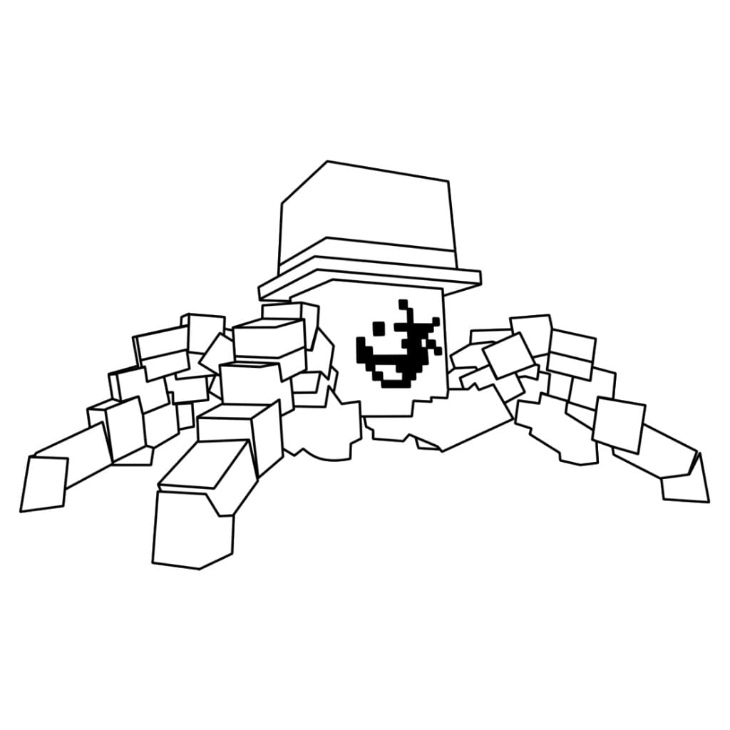 Görüntü SpyderSammy ücretsiz Boyama Sayfası