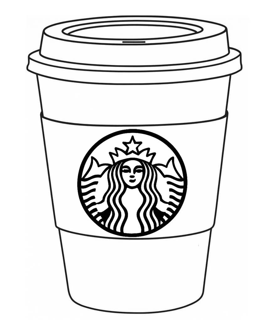 Görüntü Starbucks Kolay Boyama Sayfası