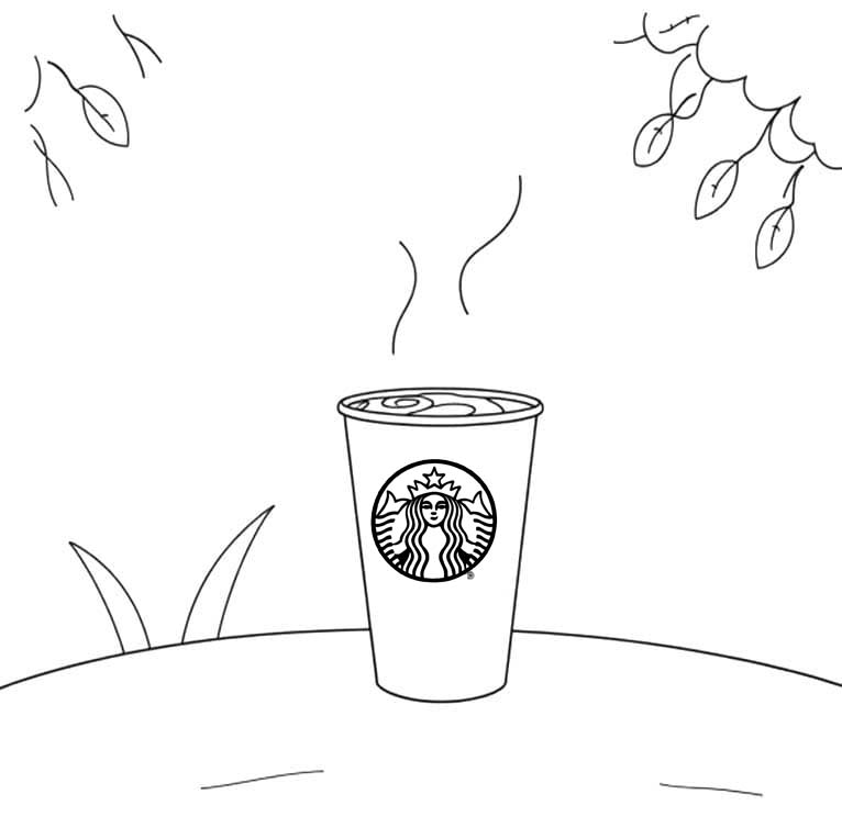 Görüntü Starbucks Boyama Sayfası