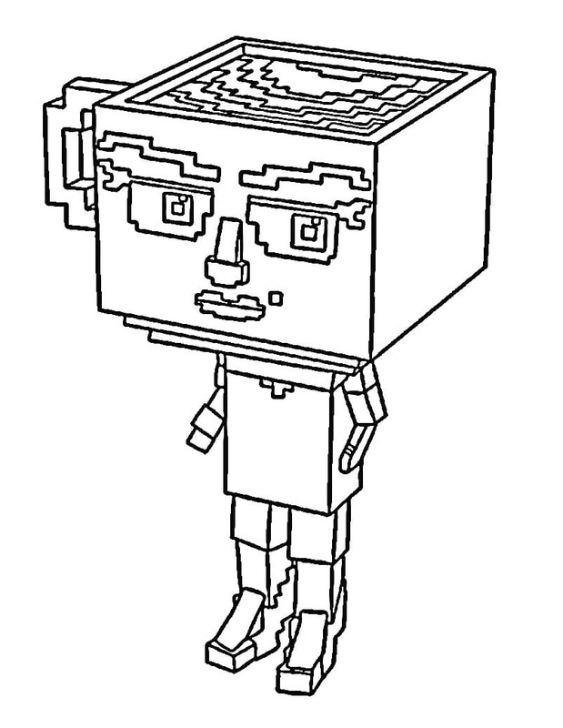 Görüntü Steal a Brainrot ücretsiz yazdırılabilir Boyama Sayfası