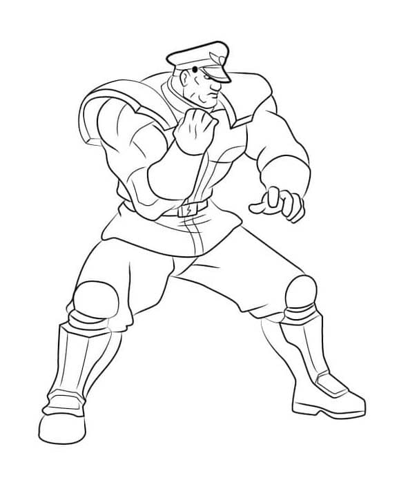 Görüntü Street Fighter yazdırılabilir Boyama Sayfası