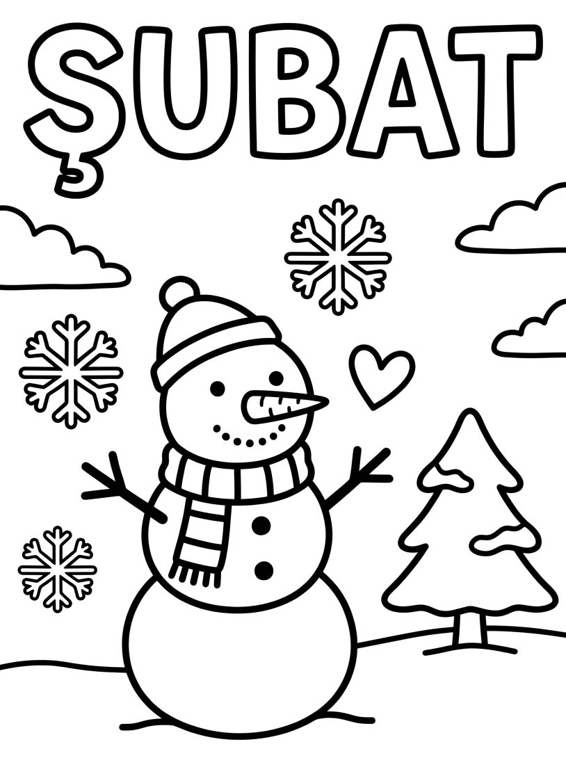 Görüntü Şubat Boyama Sayfası