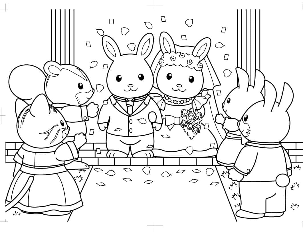 Görüntü Sylvanian Families Temel Boyama Sayfası