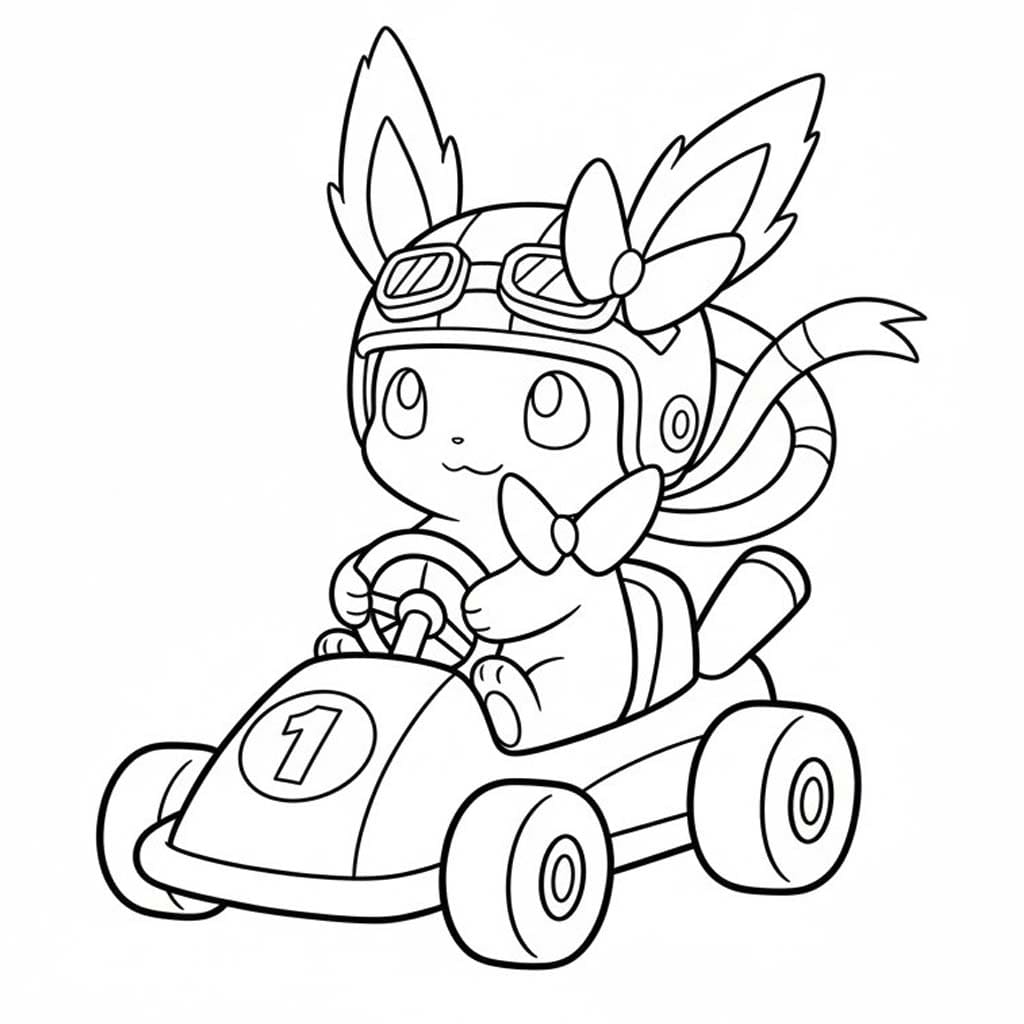 Görüntü Sylveon Pokémon Boyama Sayfası