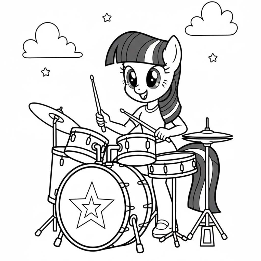 Görüntü Twilight Sparkle kolay Boyama Sayfası