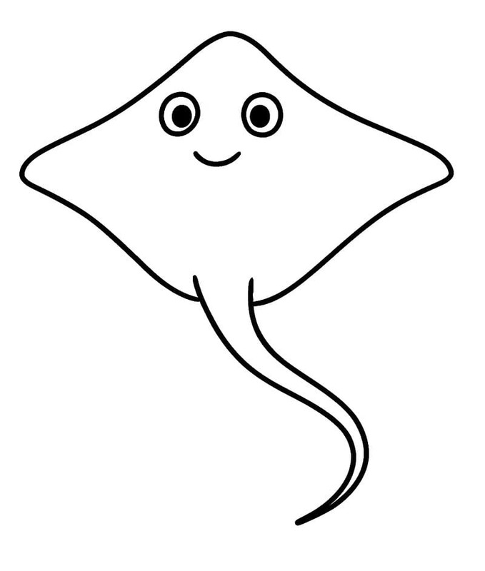 Görüntü Vatoz basit Boyama Sayfası