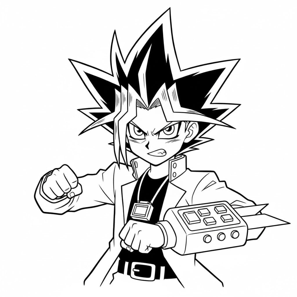 Görüntü Yu-Gi-Oh yazdırılabilir Boyama Sayfası