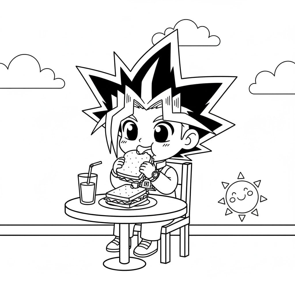 Görüntü Yu-Gi-Oh Boyama Sayfası