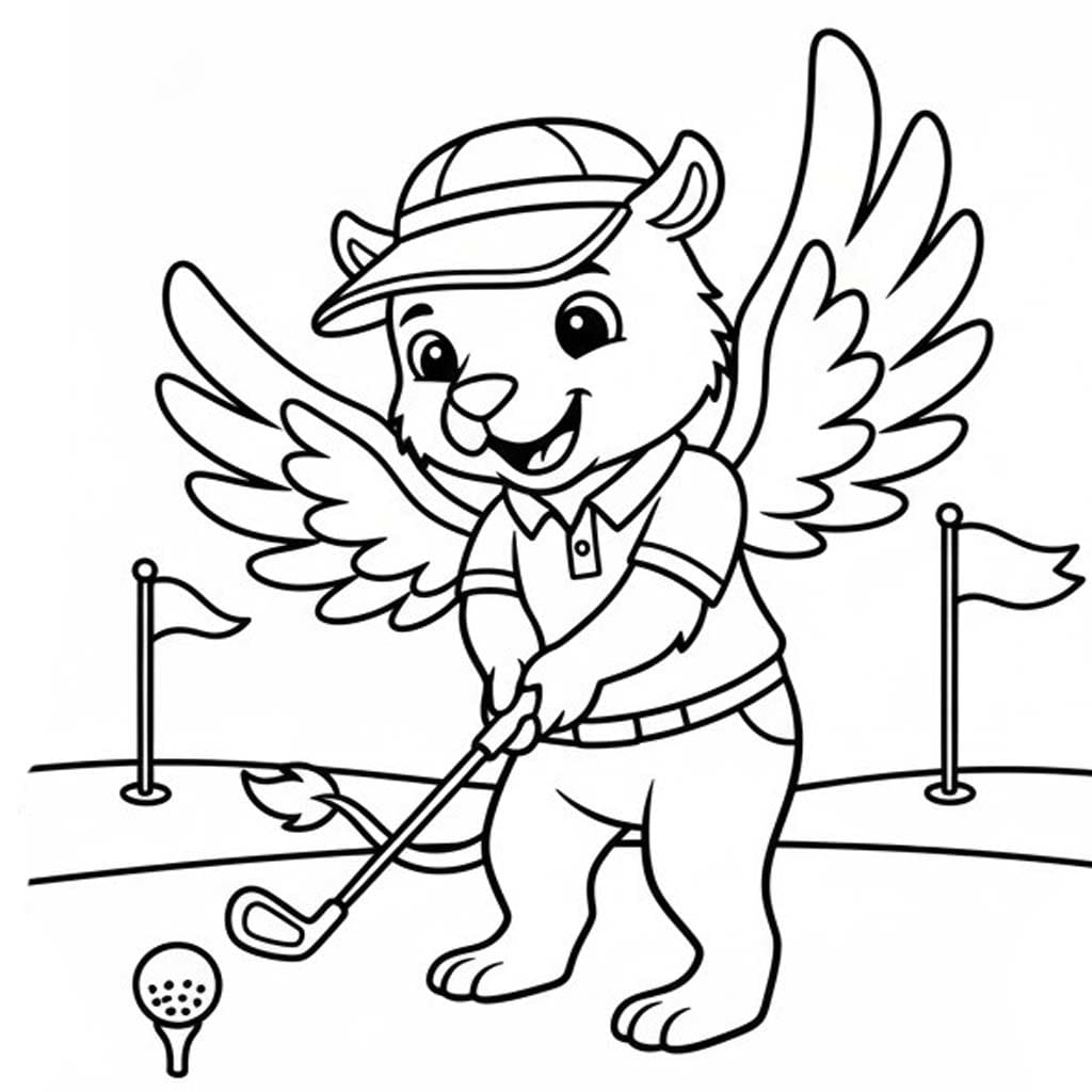 Griffon basit Boyama Sayfası