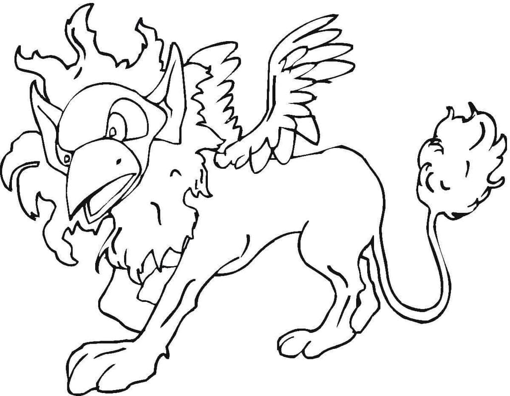 Griffon resim Boyama Sayfası