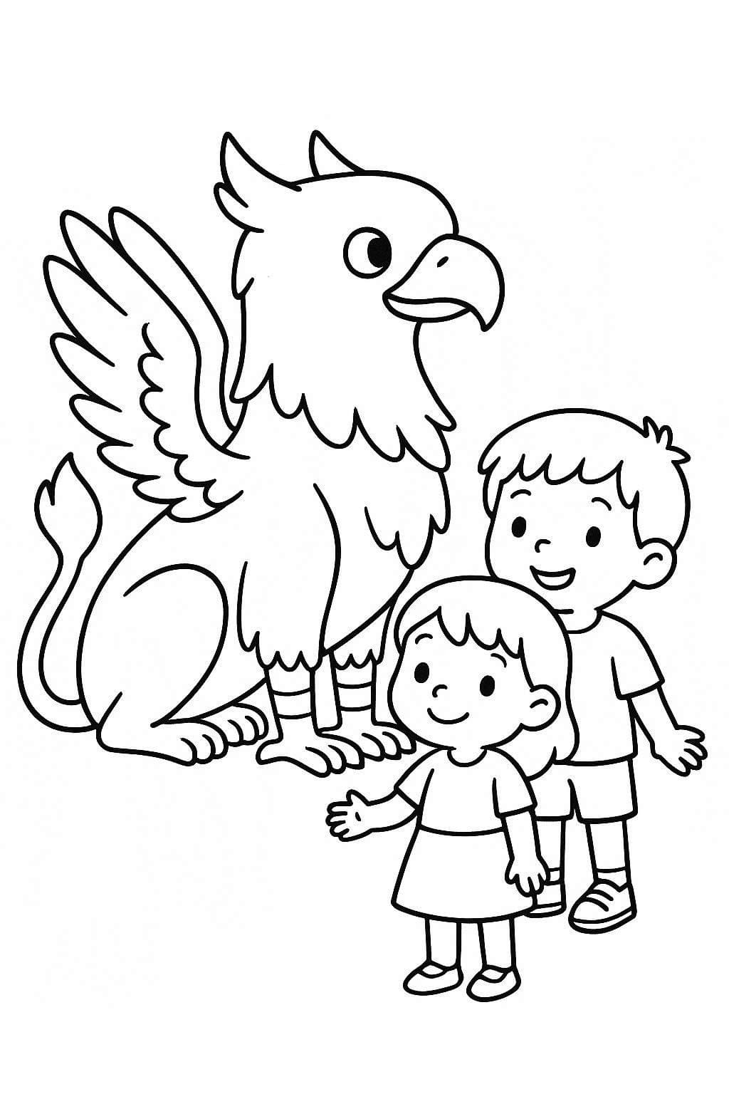 Griffon yazdırılabilir Boyama Sayfası