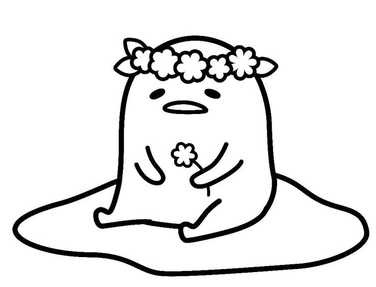 Gudetama Güzel Boyama Sayfası