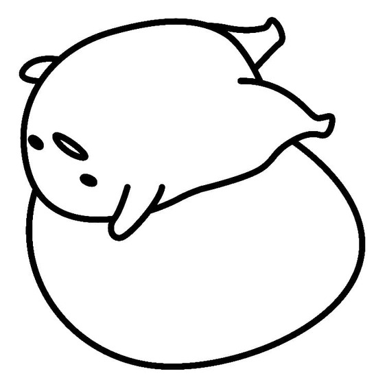 Gudetama Yumurtasını Çiz Boyama Sayfası