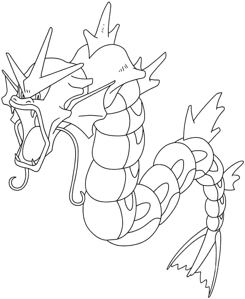 Gyarados Temel Boyama Sayfası