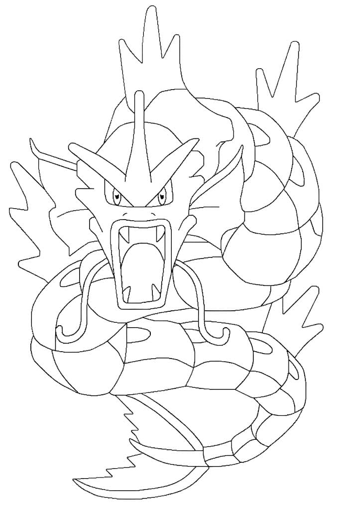 Gyarados Boyama Sayfaları
