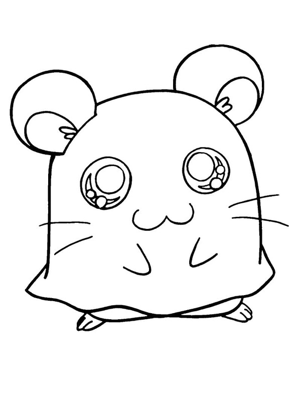Hamtaro resim Boyama Sayfası