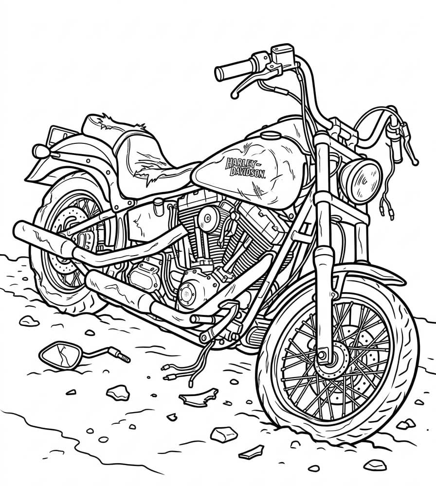 Harley Davidson ücretsiz yazdırılabilir