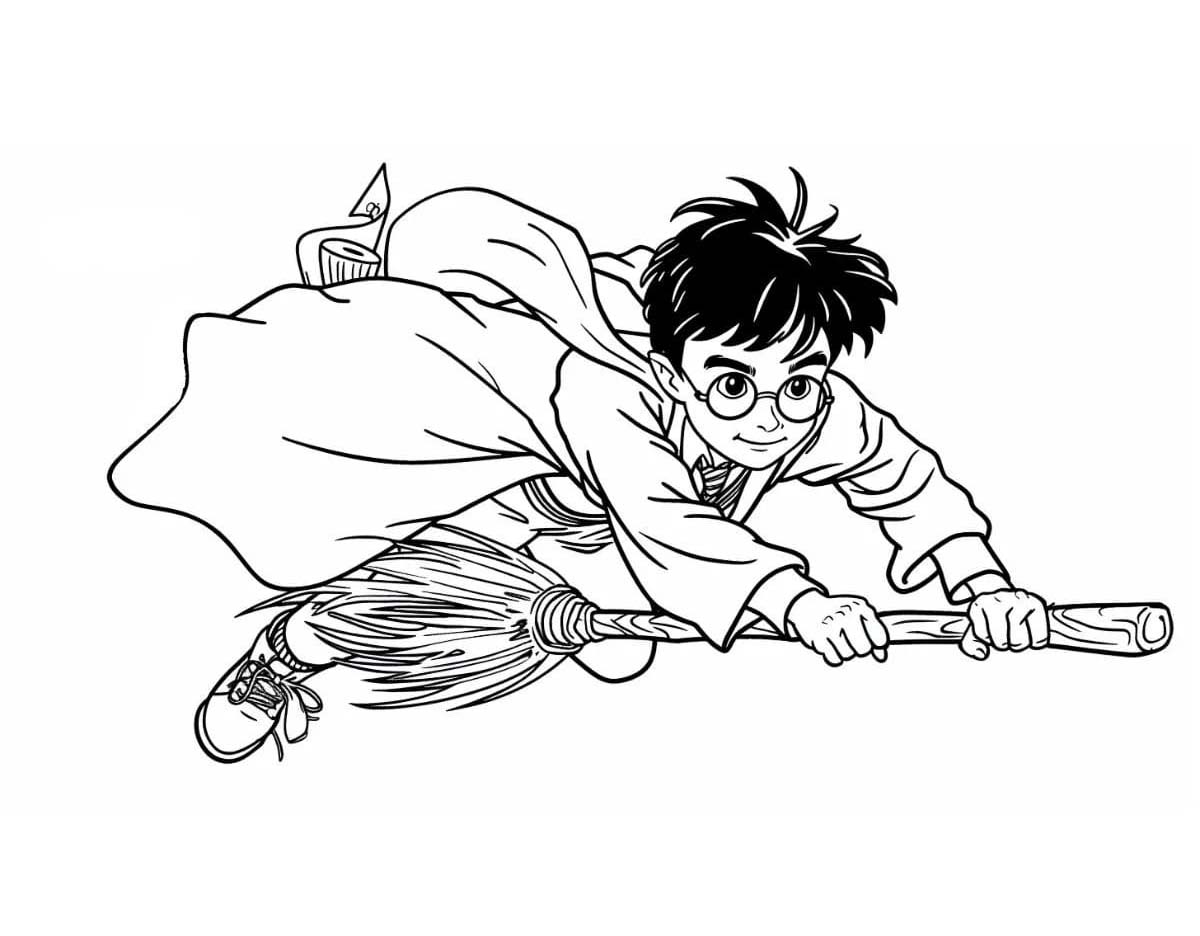 Harry Potter 2'i çiz Boyama Sayfası