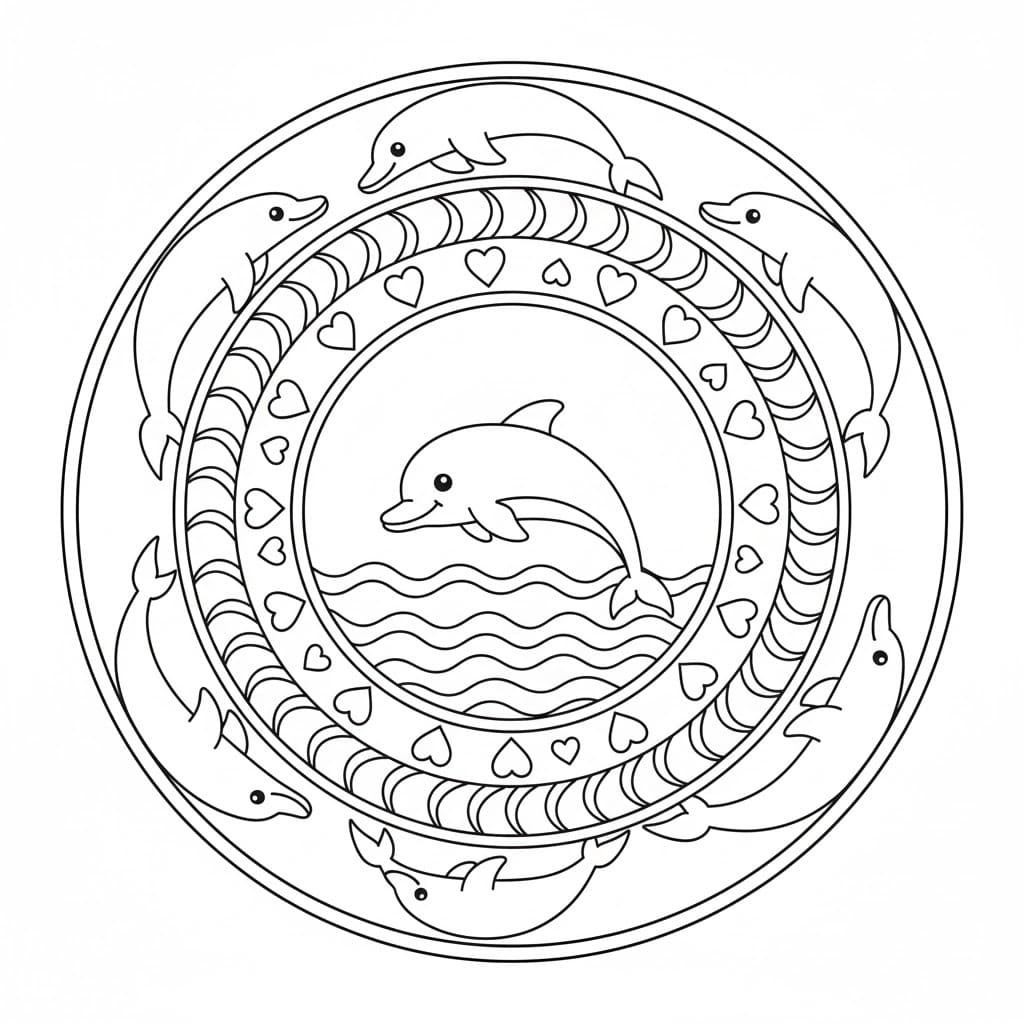 Hayvan Mandala ücretsiz Boyama Sayfası