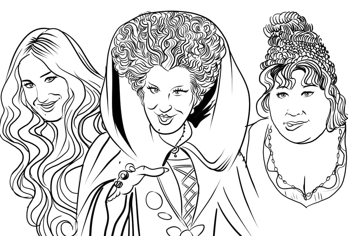 Hokus Pokus Boyama Sayfası