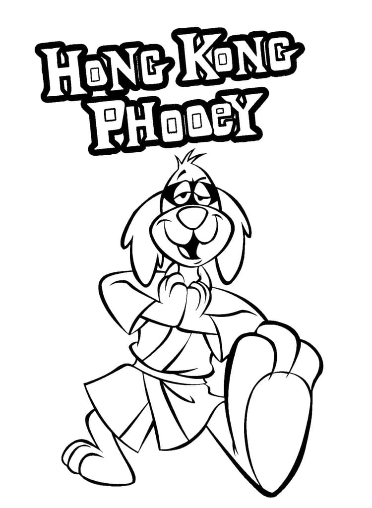 Hong Kong Phooey Çiz Boyama Sayfası