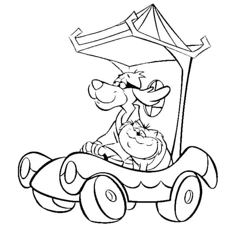 Hong Kong Phooey Çizim görüntüsü Boyama Sayfası