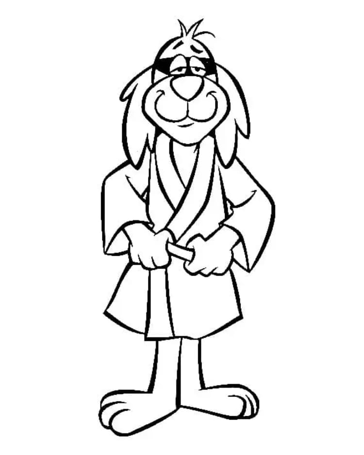 Hong Kong Phooey Temel Çiz Boyama Sayfası