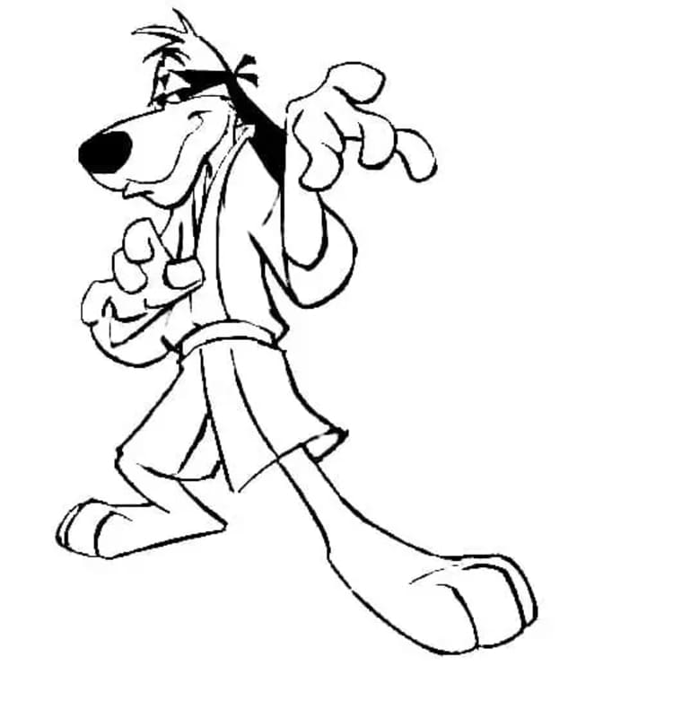 Hong Kong Phooey basit Çiz Boyama Sayfası