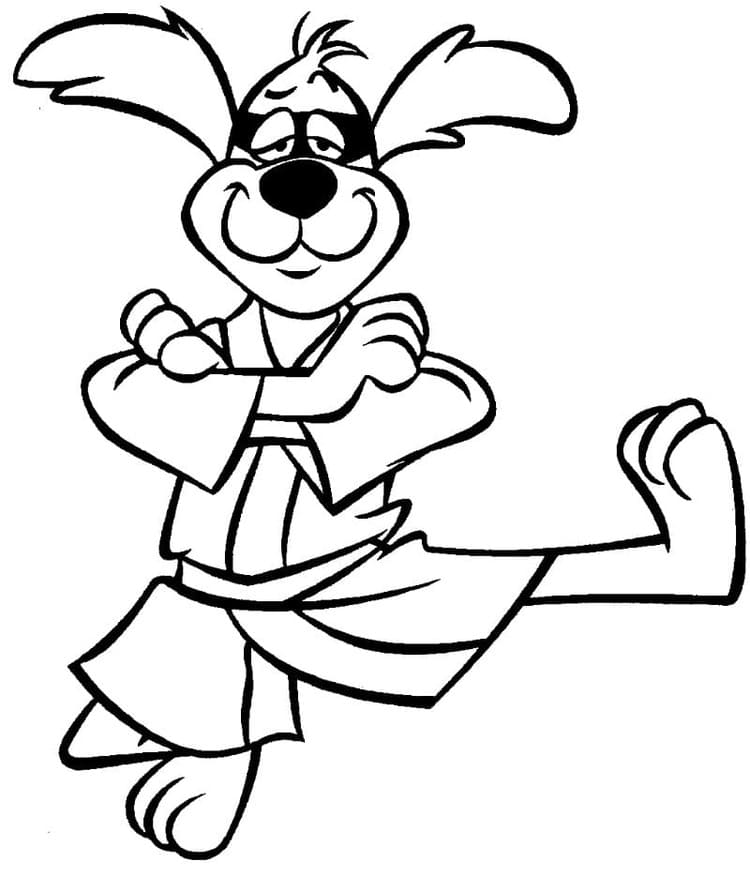 Hong Kong Phooey resim Boyama Sayfası