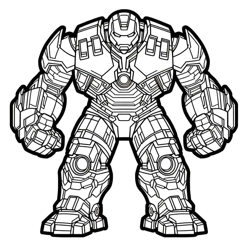 Hulkbuster Ücretsiz Yazdırılabilir Boyama Sayfası