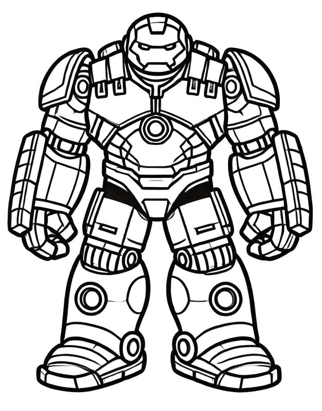 Hulkbuster Yazdırılabilir Boyama Sayfası