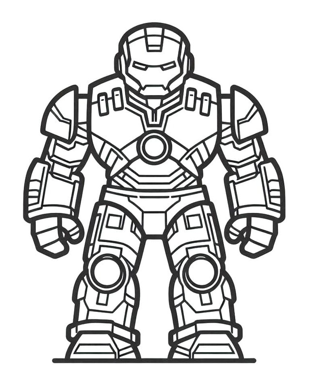 Hulkbuster basit Boyama Sayfası